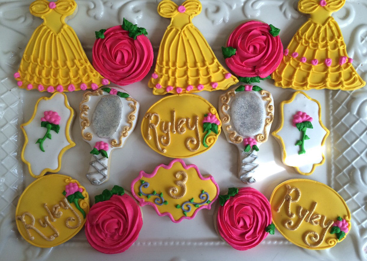Beauty And The Beast Birthday Party Cookies