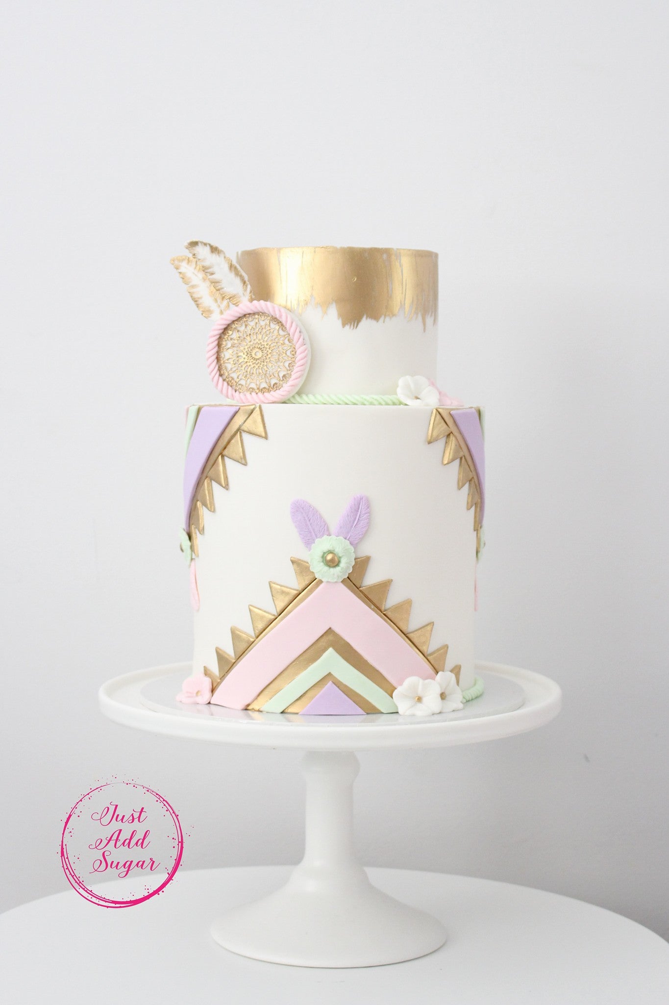 Boho Birthday Party Sugar Cookies, Cake, Cupcakes, Cake Pops And Chocolate Covered Oreos
