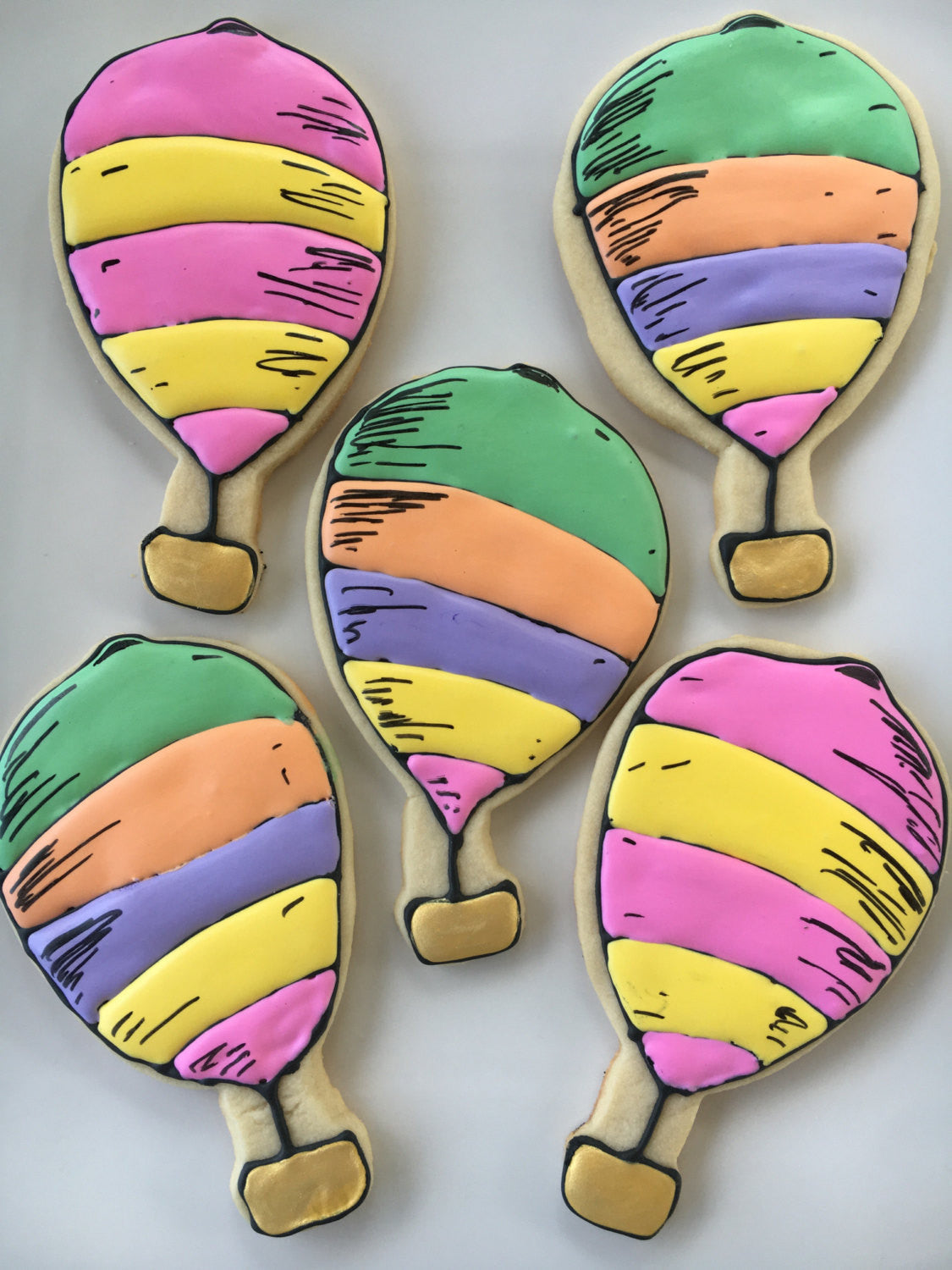 Dr. Seuss Oh The Places You'll Go Birthday Party Cookies