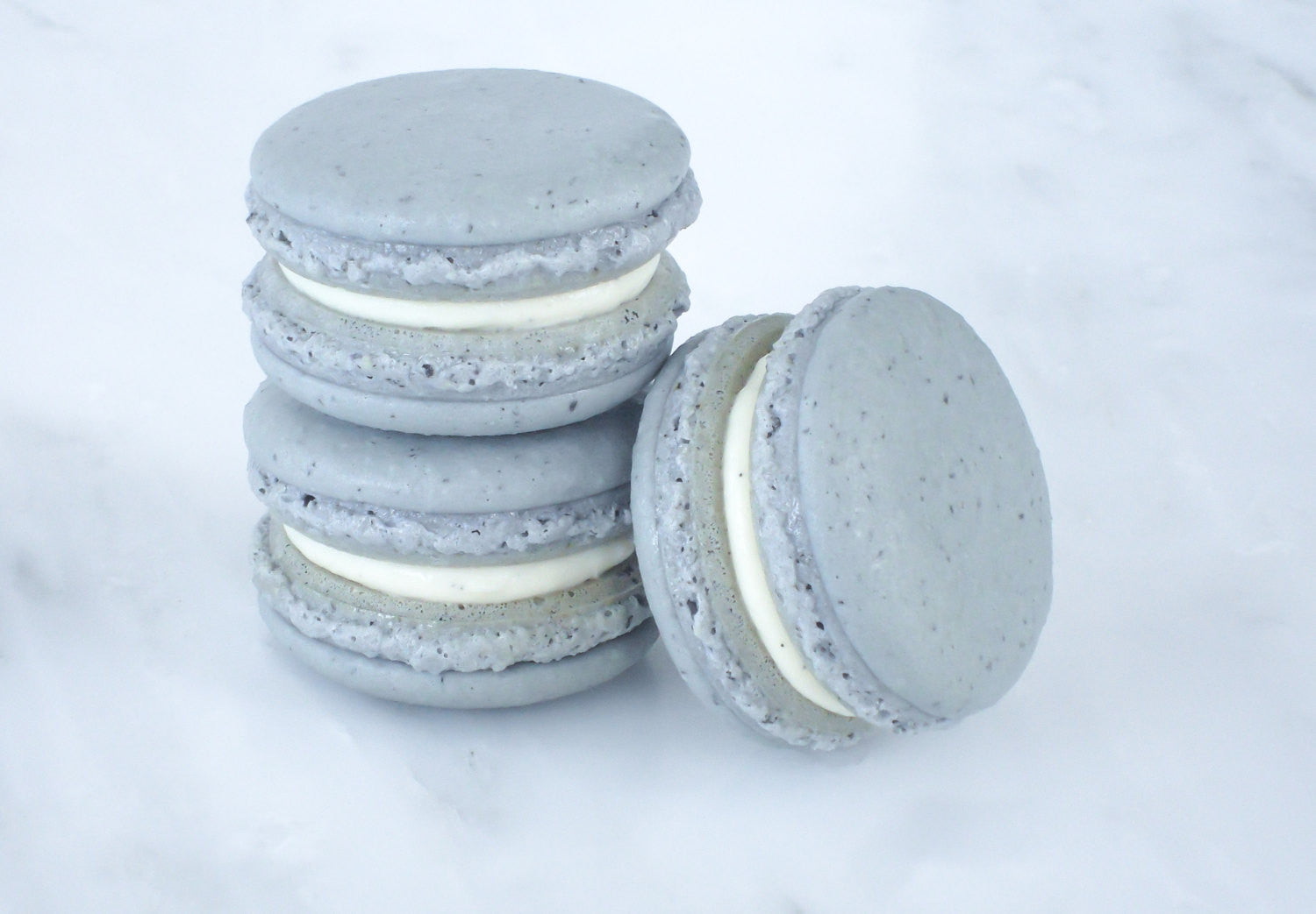 Earl Grey French Macarons Birthday Party Bridal Shower TheIcedSugarCookie.com Splendid Sweet Shoppe