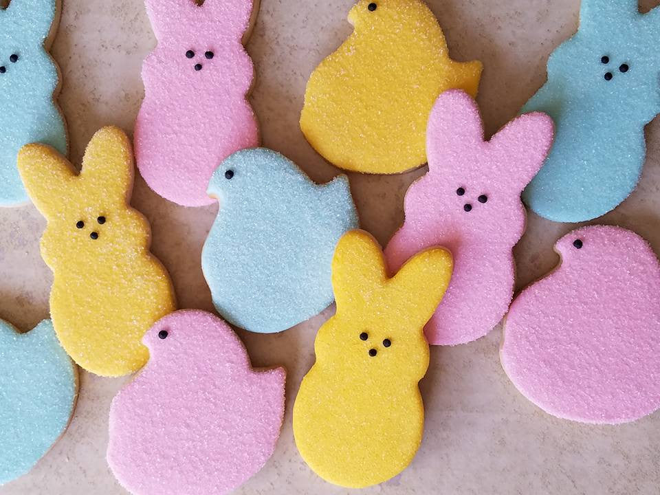 Easter Peeps Sugar Cookies-Bunnies And Chicks That Are PEEPTastic