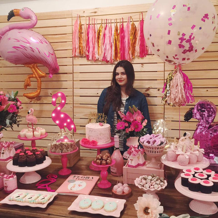 Flamingo Birthday Party Idea-Festa De Flamingos Essencia Festeira