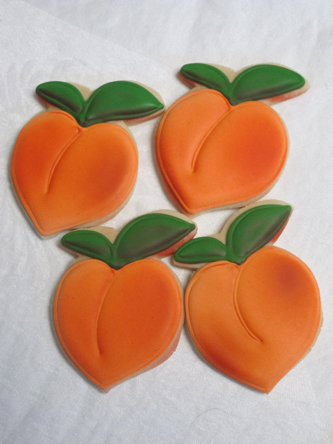 Georgia Peach Bridal Shower Iced Sugar Cookies