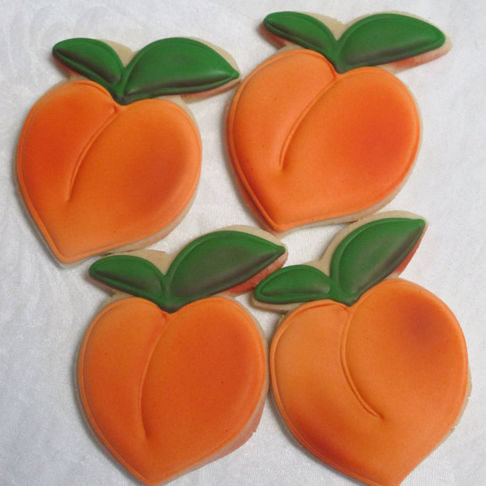 Georgia Peach Bridal Shower Iced Sugar Cookies