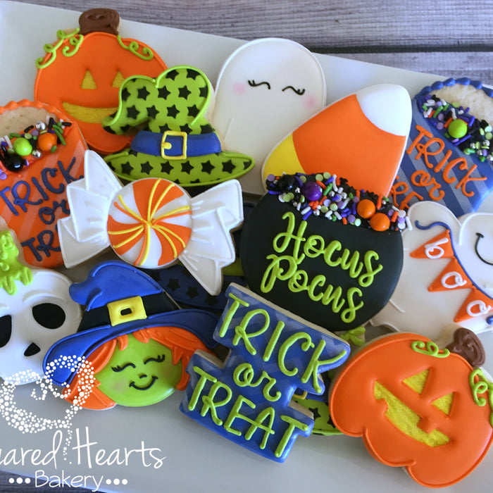 SPOOKTACULAR Halloween Iced Sugar Cookies