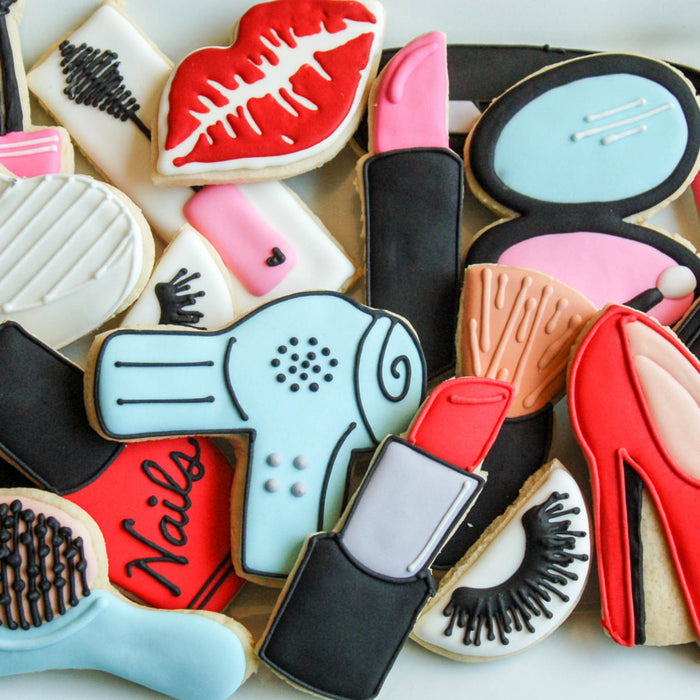 Makeup Set Birthday Party Sugar Cookies