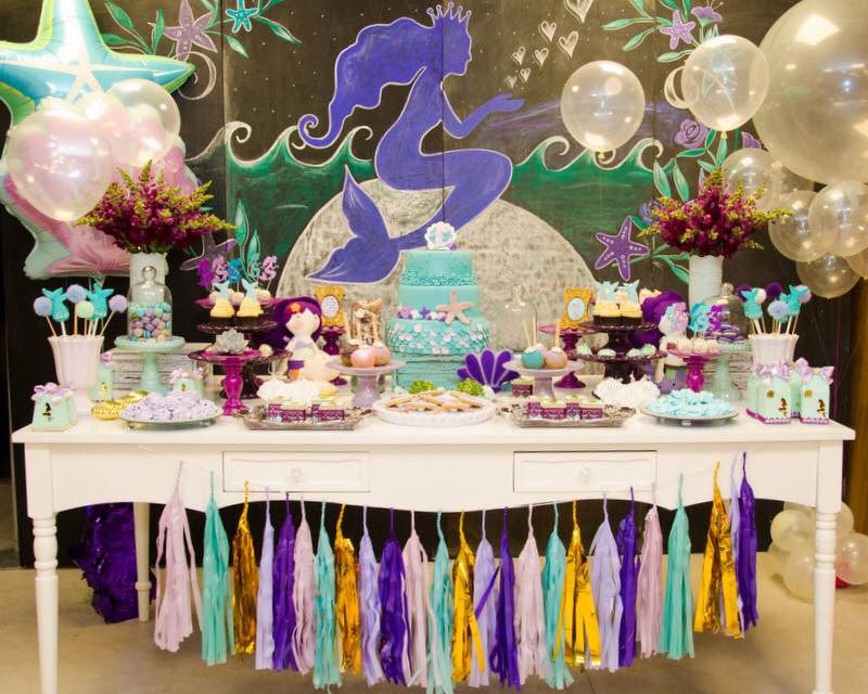Mermaid Birthday Party-Festa Sereias