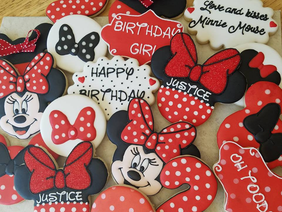 Minnie Mouse 2nd Birthday Party Sugar Cookies