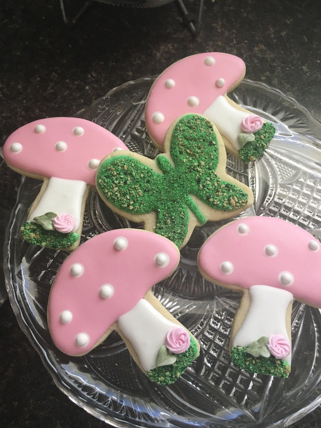 Moss Butterflies And Mushroom Sugar Cookies