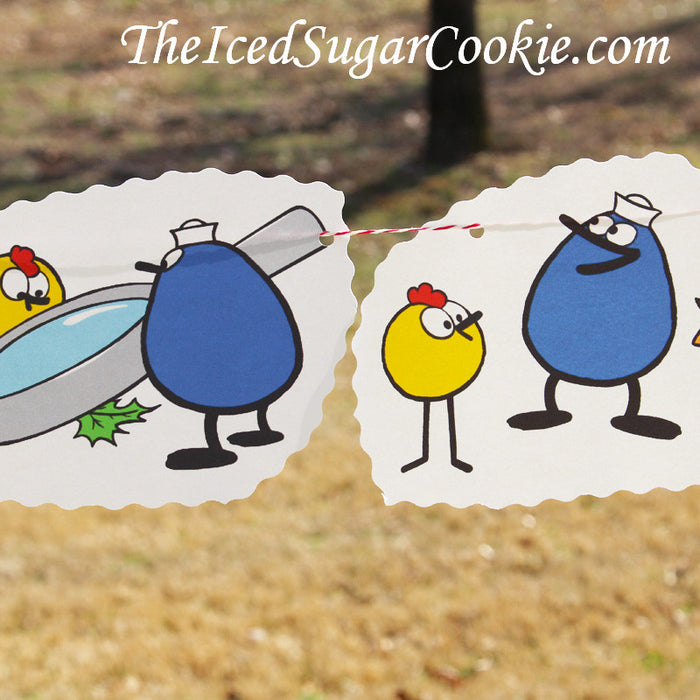 Peep And The Big Wide World Birthday Party Flag Bunting Banner Garland DIY Idea-Quack-Chirp-Peep