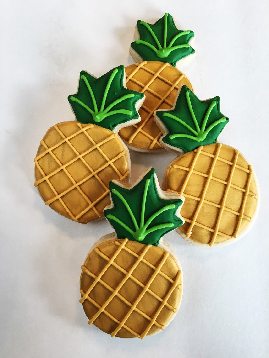 Pineapple Birthday Party Sugar Cookies The Iced Sugar Cookie Super Chic Design
