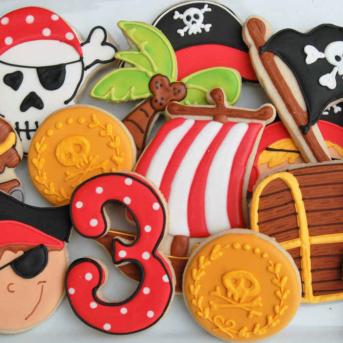Pirate Birthday Party Sugar Cookies