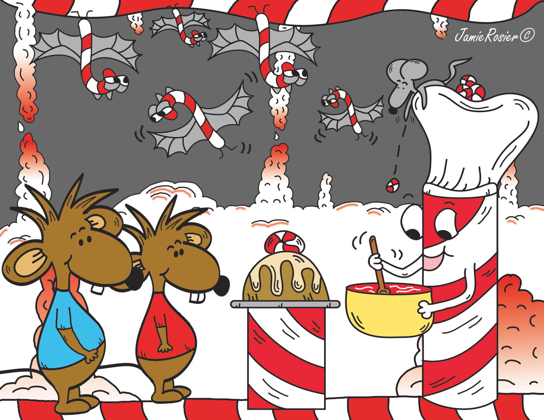 Stincel And Ringlet Hand Drawn Cartoon Illustrations By Jamie Rosier