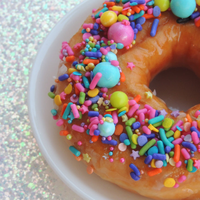 Trolls Birthday Party Donuts-Lady Glitter Sparkles
