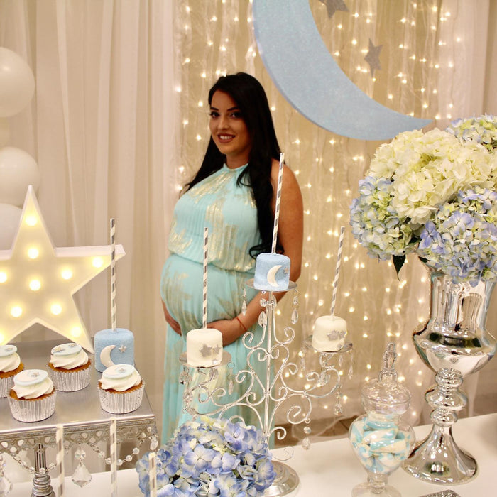 Twinkle Twinkle Little Star Boy Baby Shower TheIcedSugarCookie.com Angie's Dream Decorations