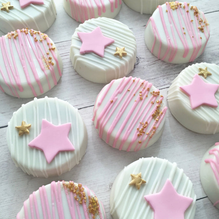 Twinkle Twinkle Little Star Birthday Party Cookies-Chocolate Covered Oreos