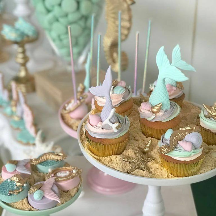 Under The Sea Mermaid Birthday Party by "Taartje van Lot" featured on TheIcedSugarCookie.com #undertheseaparty #mermaidparty #theicedsugarcookie #underthesea #mermaid #partyideas