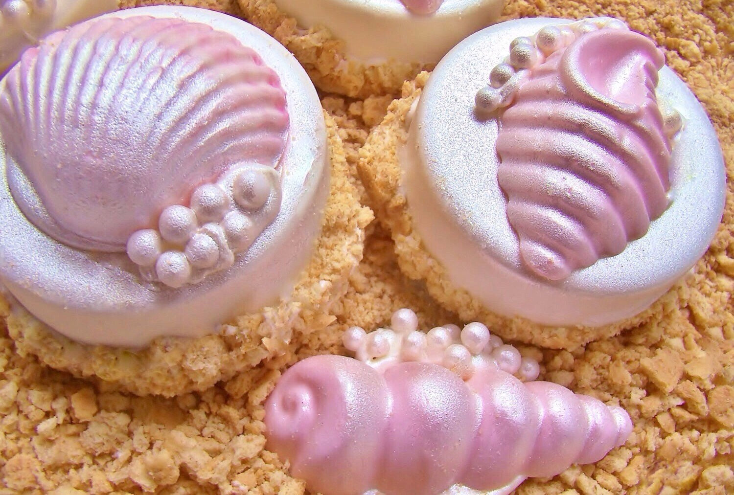 Sweet Baby Pink Seashell Mermaid Chocolate Covered Oreos-Mermaid Under The Sea Party, Baby Shower, Wedding. TheIcedSugarCookie.com Taylors Sweet Revenge