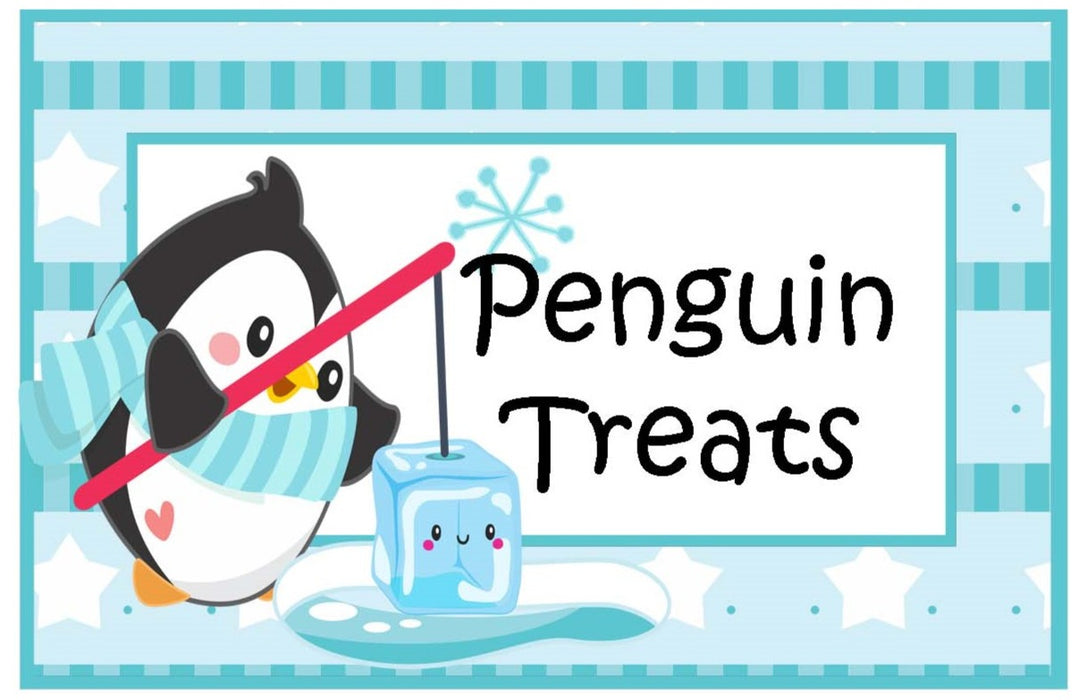 104 Printable Penguin Christmas Food Cards