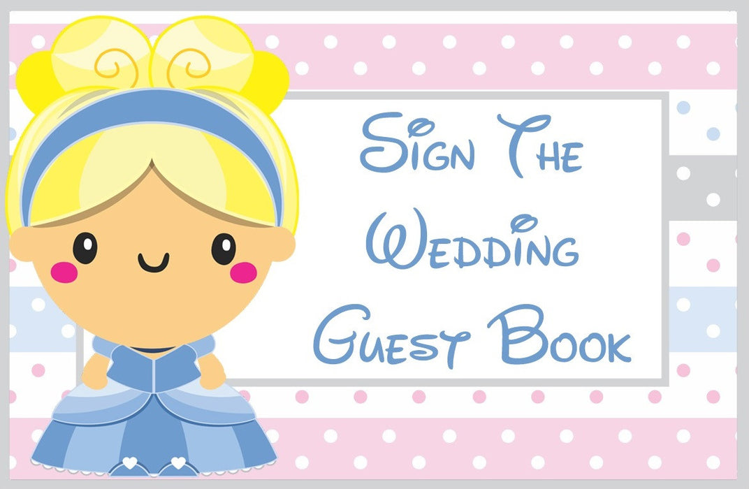 Cinderella Wedding Label Tent Cards-Printable Digital Download By The Iced Sugar Cookie- Sign The Wedding Guest Book-Fairy Tale Table Decorations