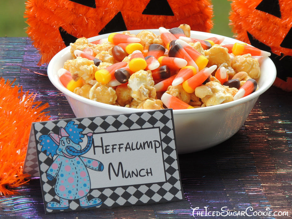 Heffalumps And Woozles Food Label Tent Cards-DIY Halloween Trick Or Treat Birthday Party Ideas-Printable Template Digital Download