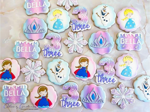 Frozen Ice Queen Iced Sugar Cookies
