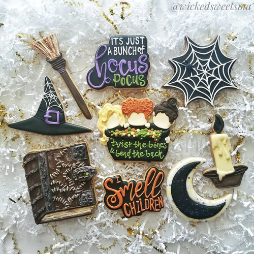 "I Smell Children" Hocus Pocus Halloween Iced Sugar Cookies Set