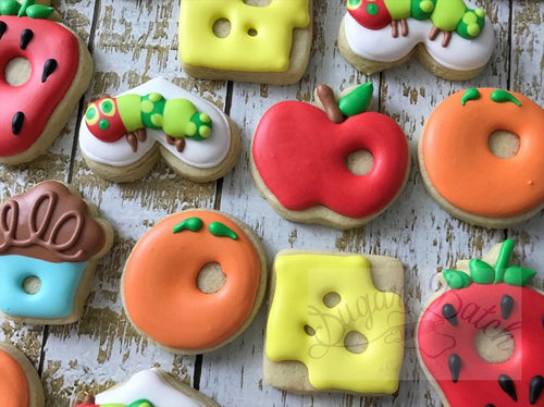 The Hungry Caterpillar Iced Sugar Cookies created by Sugar Batch Cookies on TheIcedSugarCookie.com