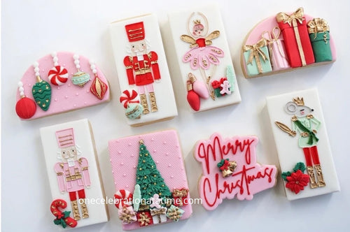 The Nutcracker Christmas Iced Sugar Cookies by One Celebration At A Time Etsy Shop Featured on TheIcedSugarCookie.com