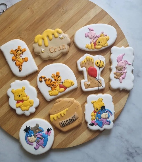 Winnie The Pooh, Tigger, Piglet, Eeyore Iced Sugar Cookies by Hustle And Heart Cookie Studio on TheIcedSugarCookie.com