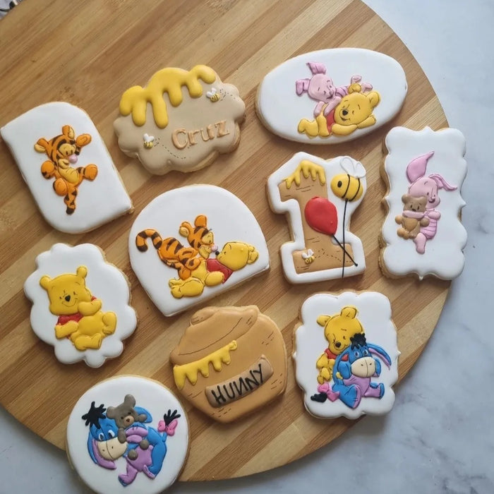 Winnie The Pooh, Tigger, Piglet, Eeyore Iced Sugar Cookies by Hustle And Heart Cookie Studio on TheIcedSugarCookie.com