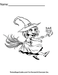 Happy Halloween With with broomstick and cat free coloring page by TheIcedSugarCookie.com