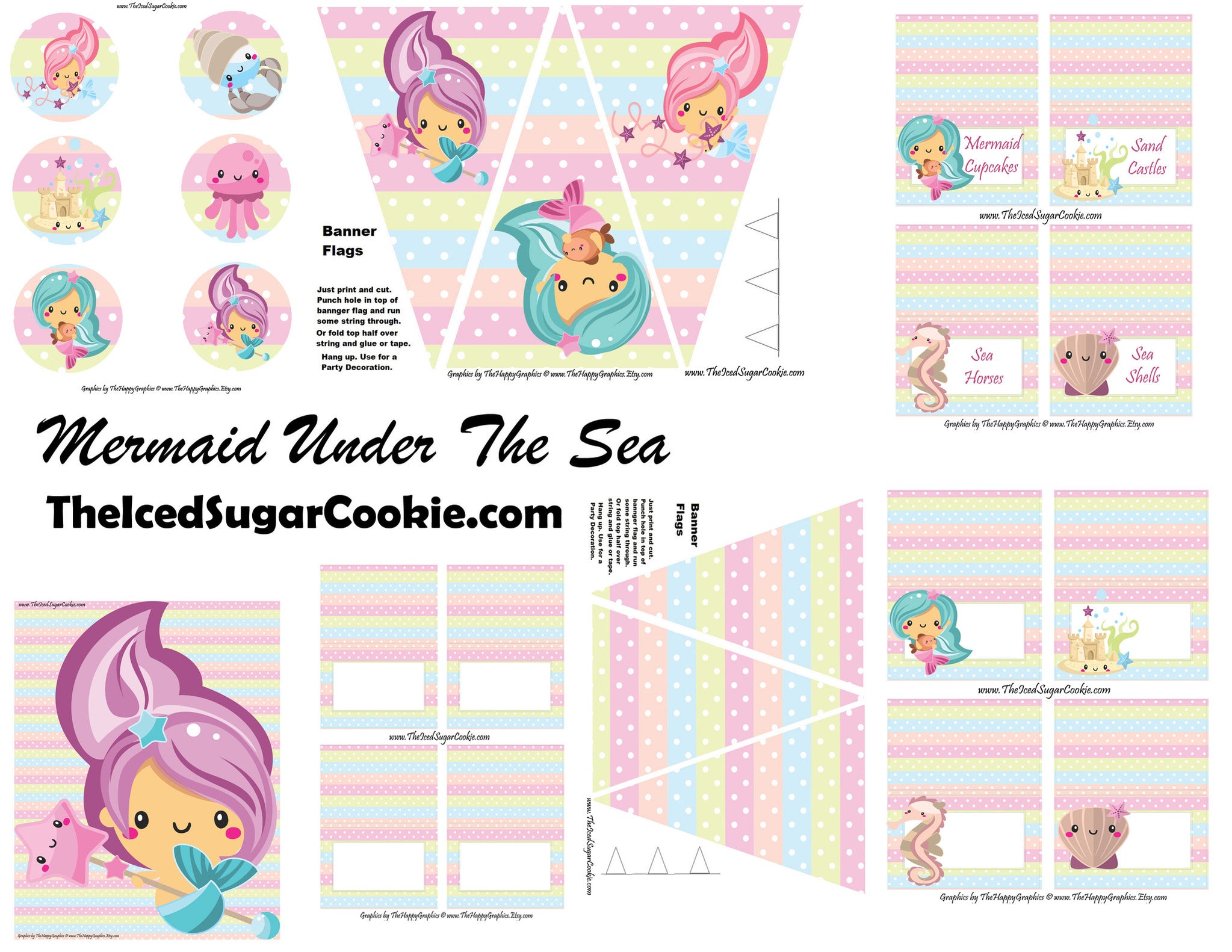 Mermaid Printables — The Iced Sugar Cookie