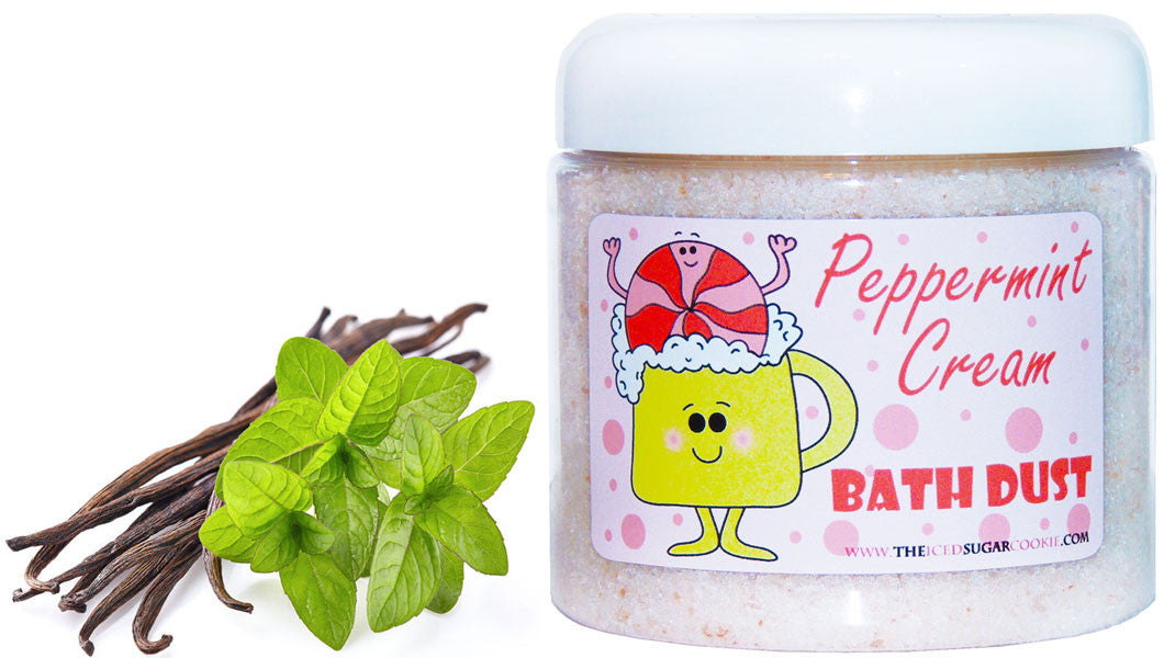 Peppermint Cream Bath Dust