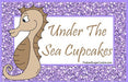 Printable Digital Download Mermaid Food Label Cards by The Iced Sugar Cookie | Seahorse, Crab, Mermaid, Jellyfish
